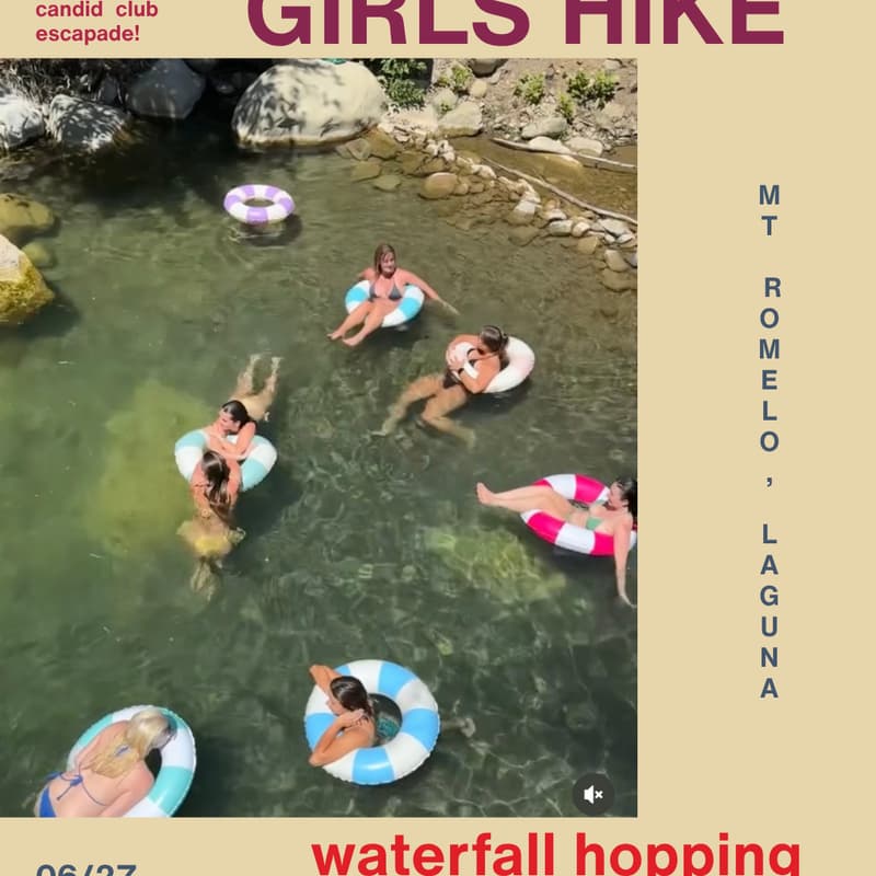 Cover Image for Candid Club Girls Hike: Mt. Romelo + Waterfall Hopping