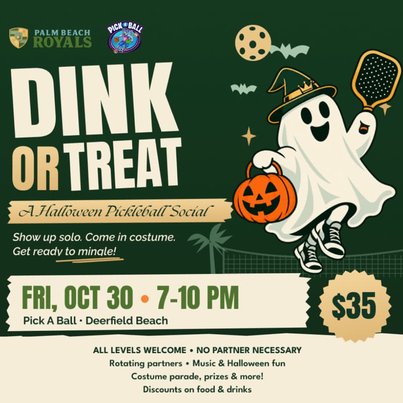 Cover Image for DINK OR TREAT: A Halloween Pickleball Social! ๐