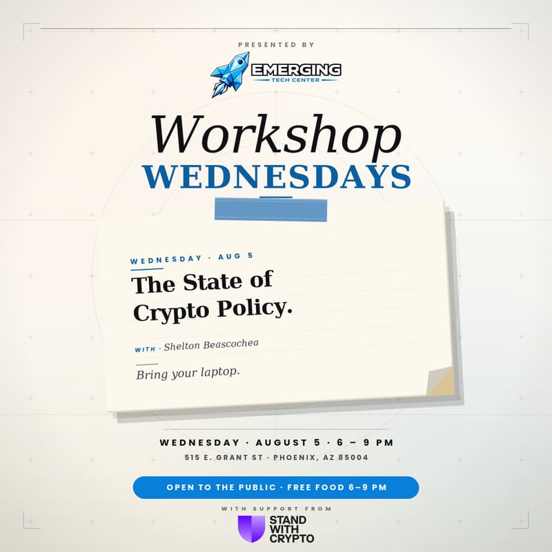 Cover Image for Workshop Wednesday: The State of Crypto Policy