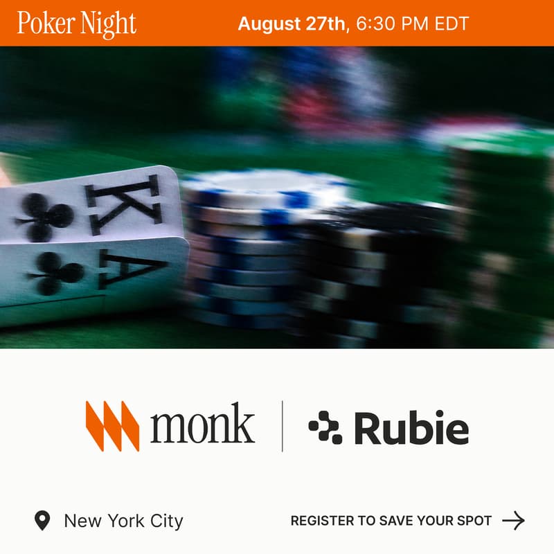 Cover Image for Monk <> Rubie Poker Club