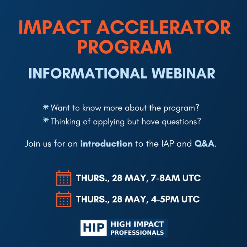 Cover Image for Impact Accelerator Program Webinar