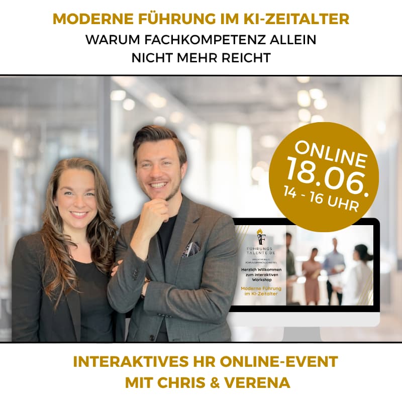 Cover Image for Interaktives Online HR Event: Was Nachwuchs-führungskräfte im KI-Zeitalter wirklich wirksam macht