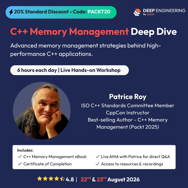 Cover Image for C++ Memory Management Deep Dive