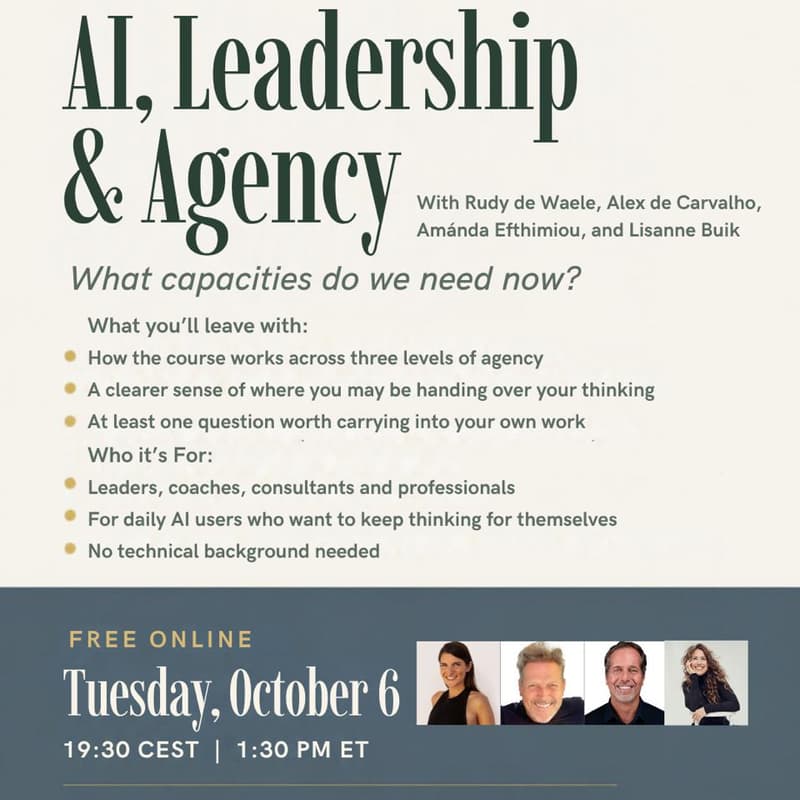 Cover Image for AI, Leadership & Agency — What Capacities Do We Need Now?