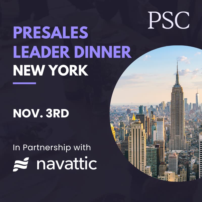 Cover Image for Presales Leader Dinner NYC