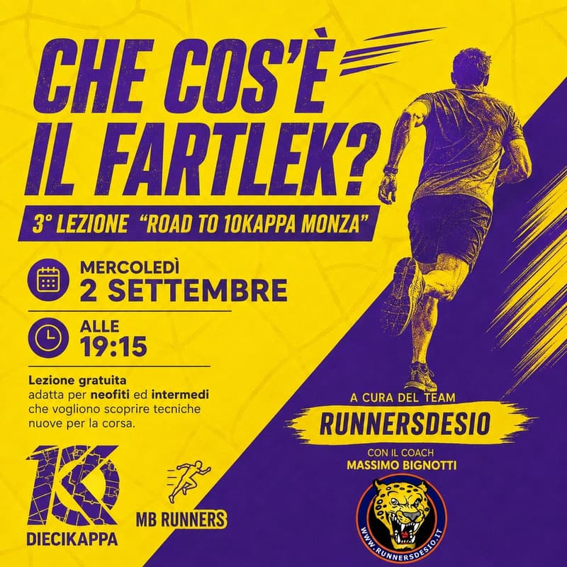 Cover Image for Che cos'è il FARTLEK? - 3° Lezione ROAD TO 10KAPPA MONZA
