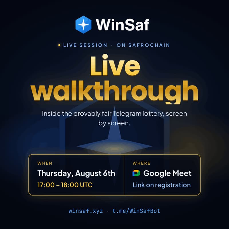 Cover Image for WinSaf Live Walkthrough