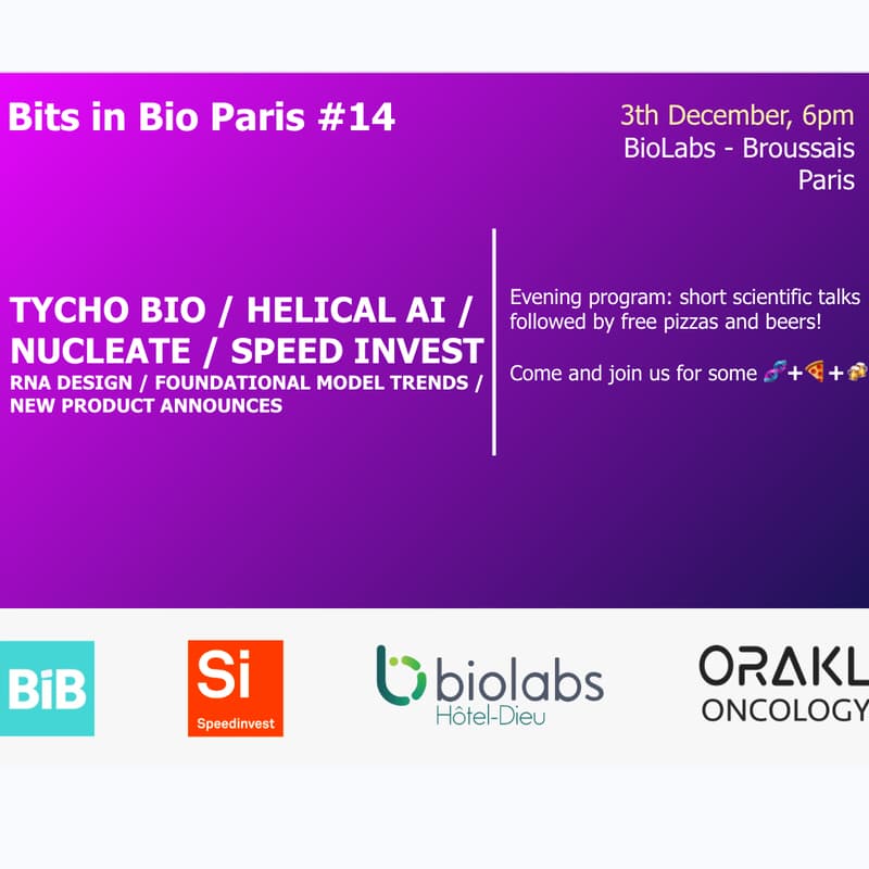 Cover Image for Bits in Bio Paris #14 @BioweekParis26