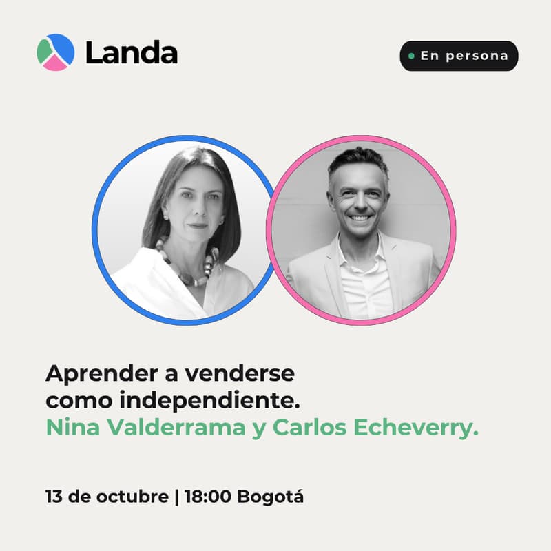 Cover Image for Aprender a venderse como independiente con Nina Valderrama y Carlos Echeverry.