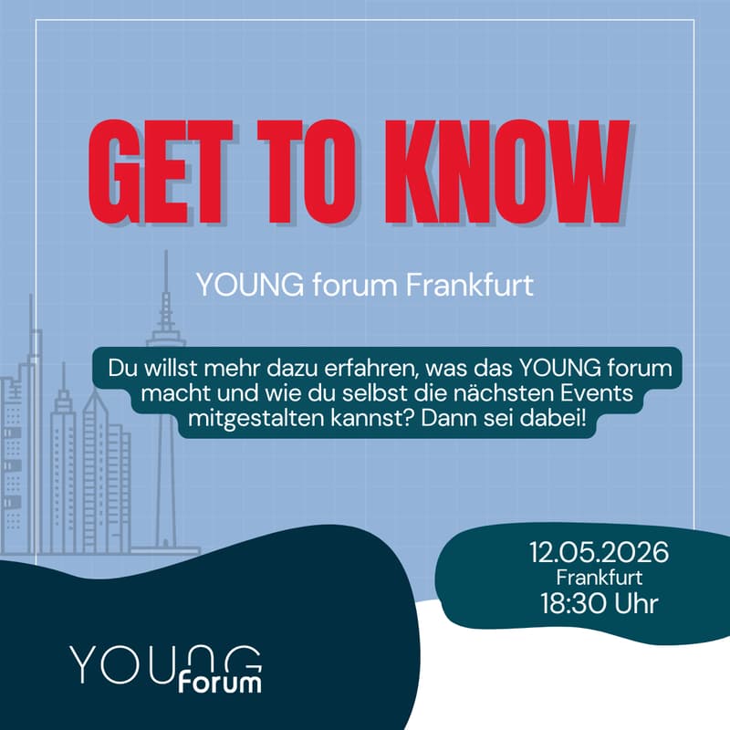 Cover Image for Ei Gude, Get to know YOUNG forum Frankfurt