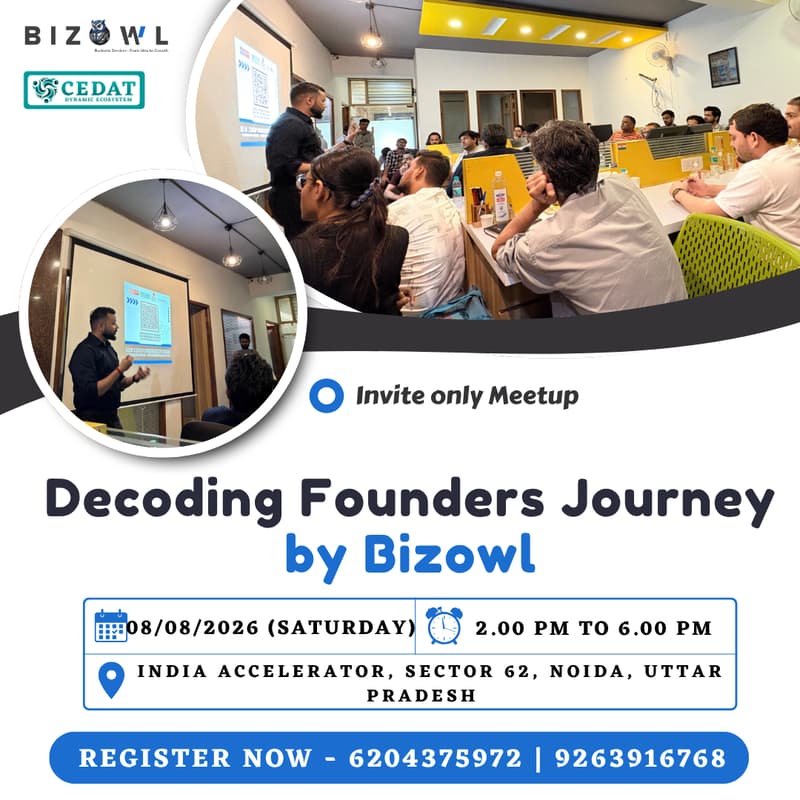 Cover Image for Decoding Founders Journey By Bizowl