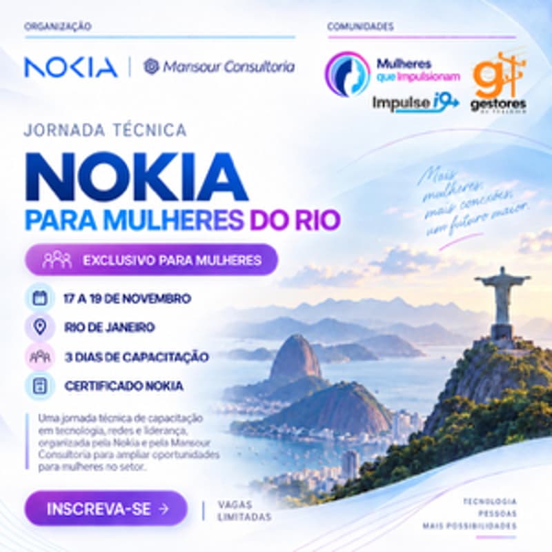 Cover Image for Jornada Técnica Nokia para Mulheres