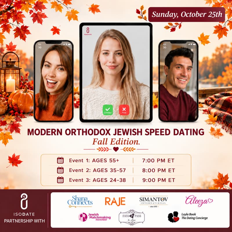 Cover Image for Modern Orthodox Video Speed Dating - Fall Edition
