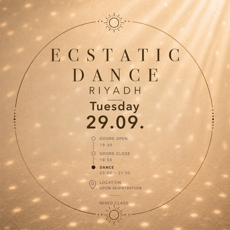 Cover Image for Ecstatic Dance Riyadh 29.09. (deep)