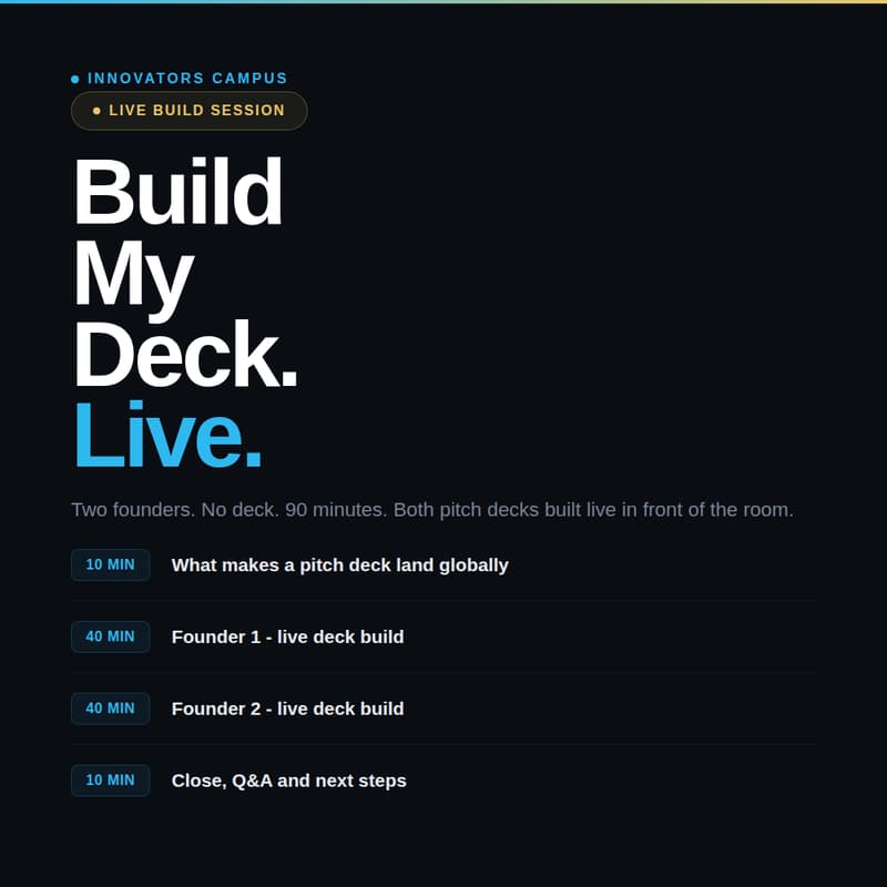Cover Image for Build My Deck. Live.