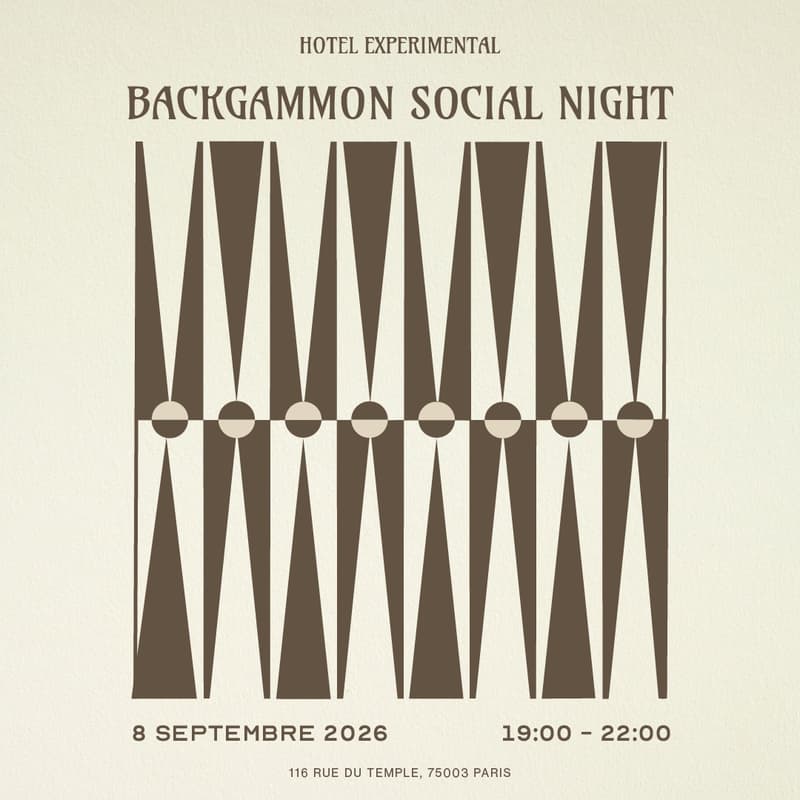 Cover Image for Backgammon Social x Experimental Marais