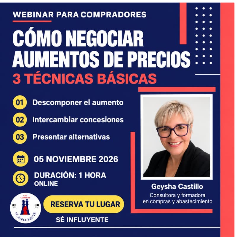 Cover Image for Cómo negociar aumentos de precios: 3 técnicas básicas para compradores