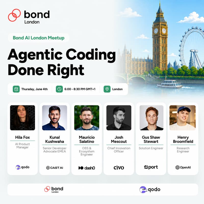 Cover Image for Bond AI London Meetup - Agentic Coding Done Right