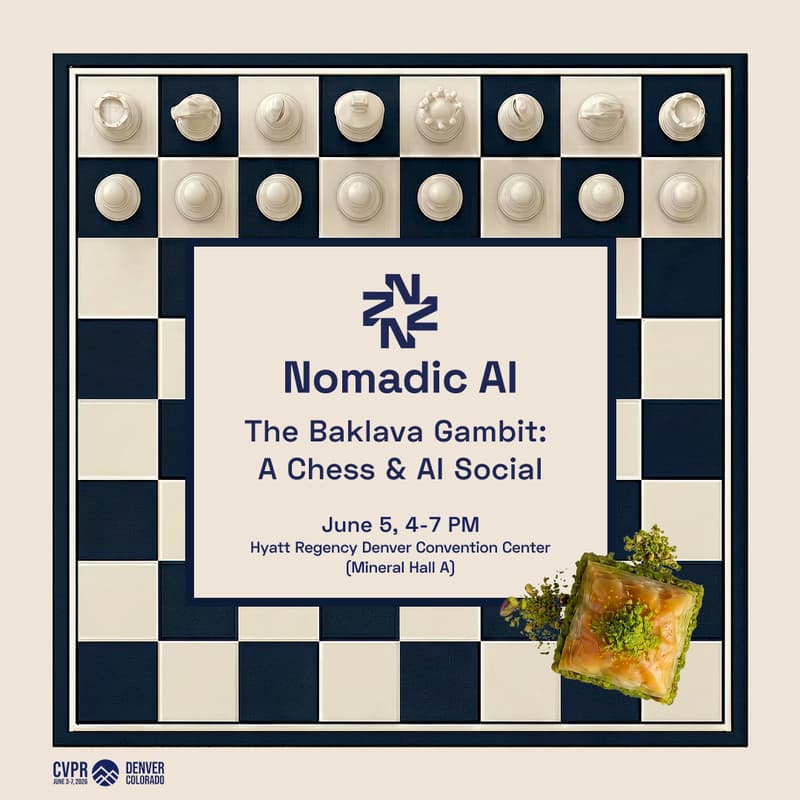Cover Image for CVPR's Baklava Gambit: A Chess & AI Social by Nomadic AI