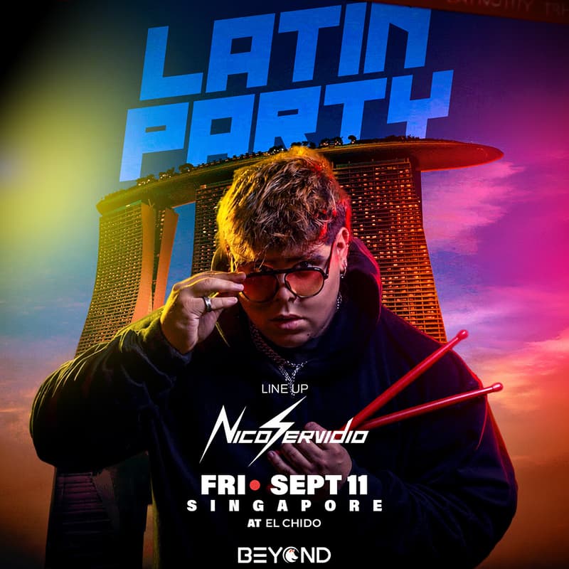 Cover Image for NICO SERVIDIO • ROOFTOP LATIN PARTY • SEPTEMBER 11 • EL CHIDO • SINGAPORE