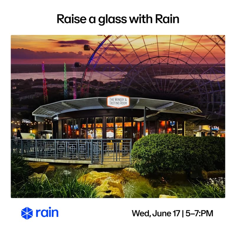 Cover Image for Raise a Glass with Rain at Icon Park