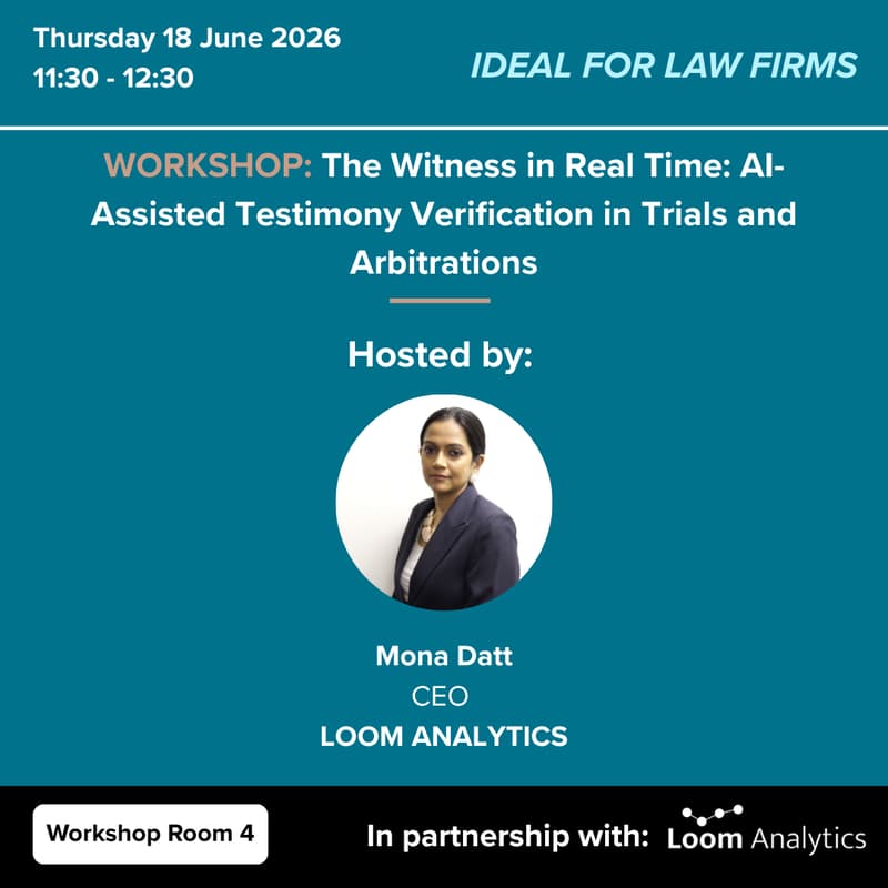 Cover Image for The Witness in Real Time: AI-Assisted Testimony Verification in Trials and Arbitrations