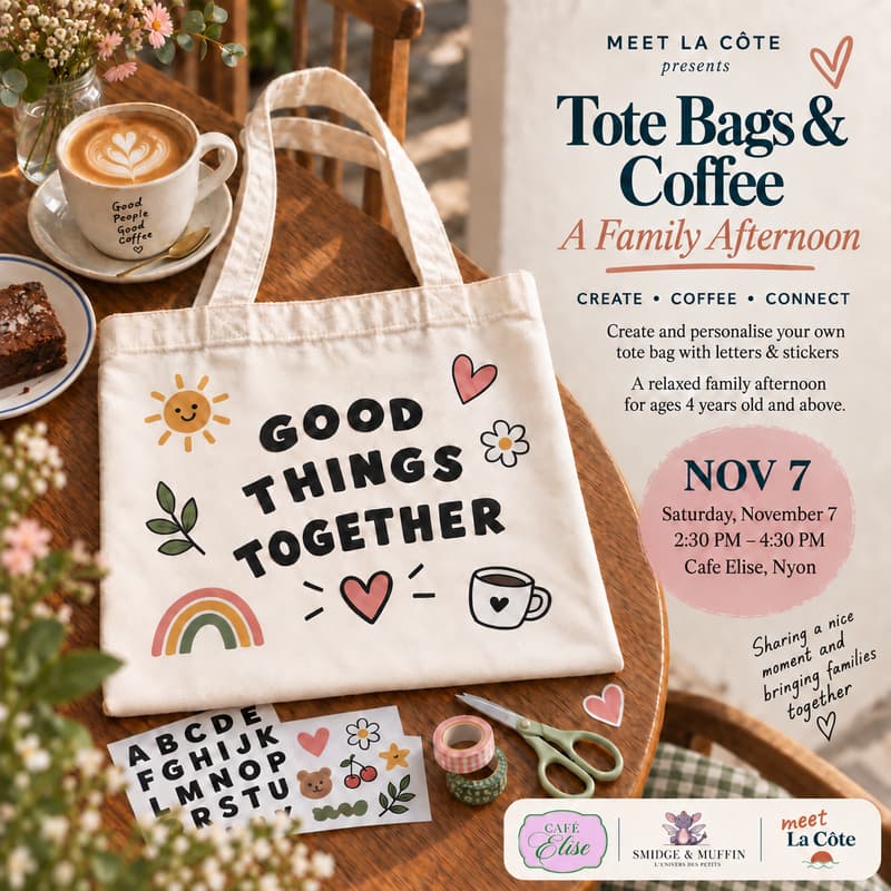 Cover Image for Tote Bags & Coffee: a family afternoon 🛍️☕