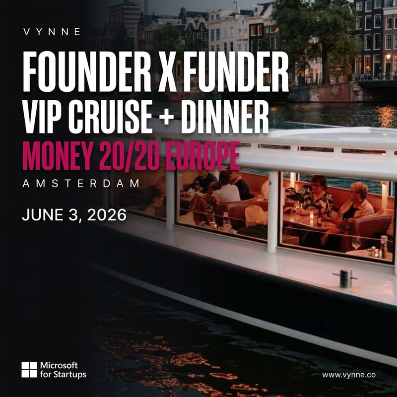 Cover Image for Founder × Funder VIP Cruise + Dinner at Money20/20 Europe (Presented by: Microsoft for Startups)