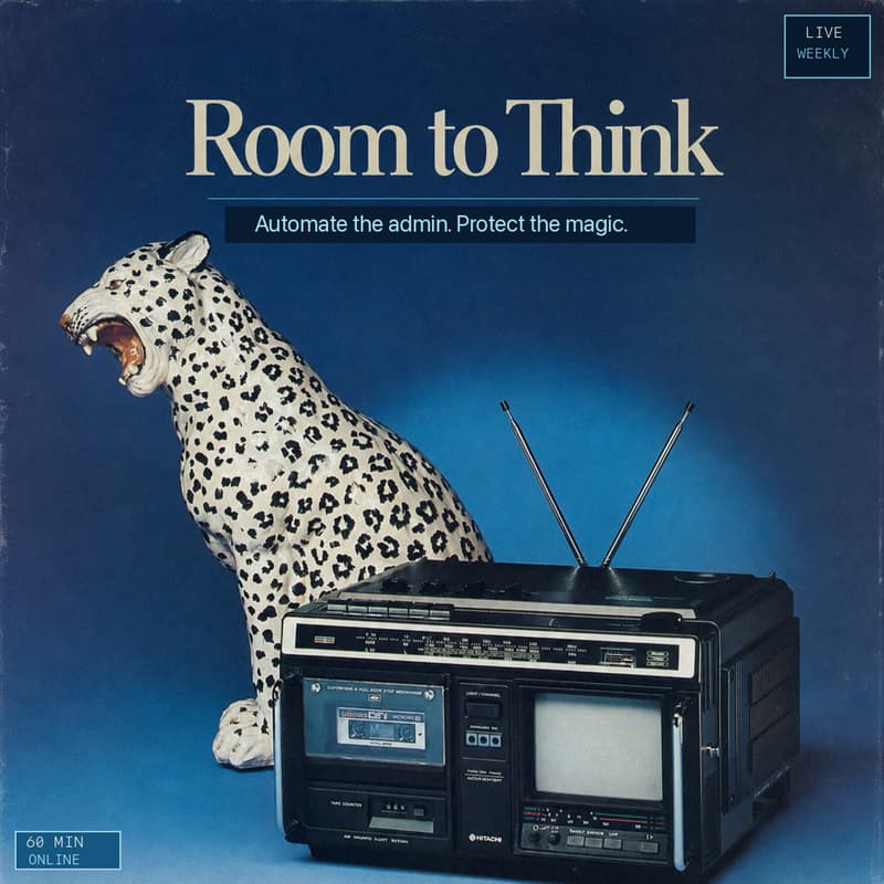 Cover Image for Room to Think: A weekly hour to offload the work that's eating your time and energy, and to get sharper about what's worth offloading at all