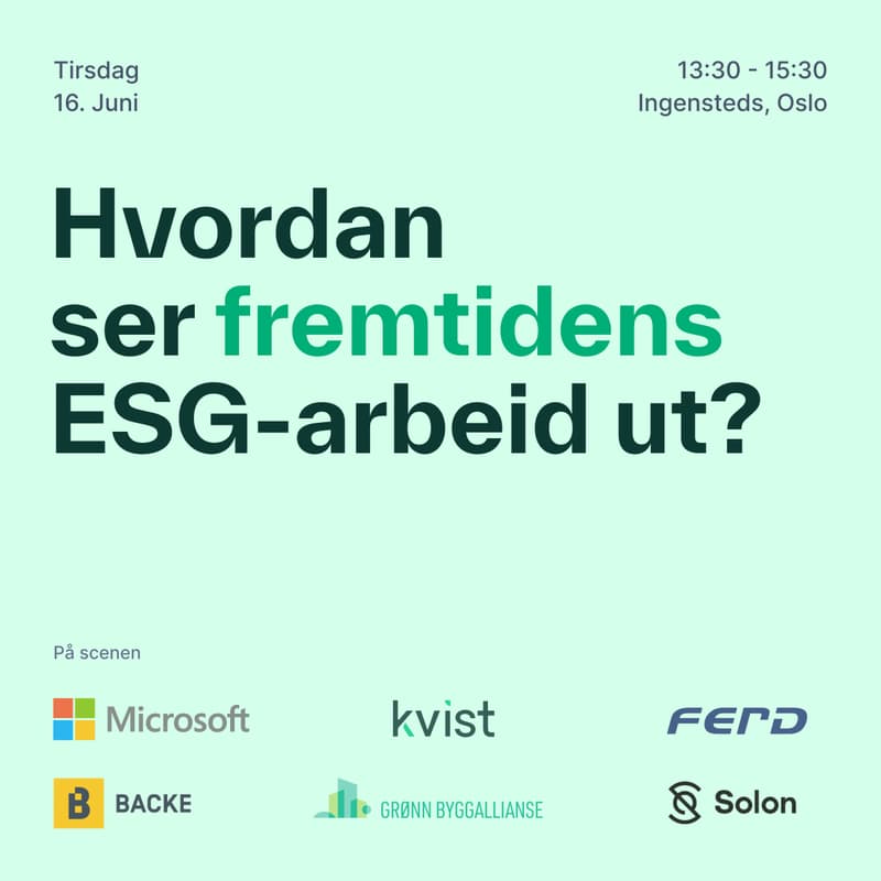Cover Image for Hvordan ser fremtidens ESG-arbeid ut?