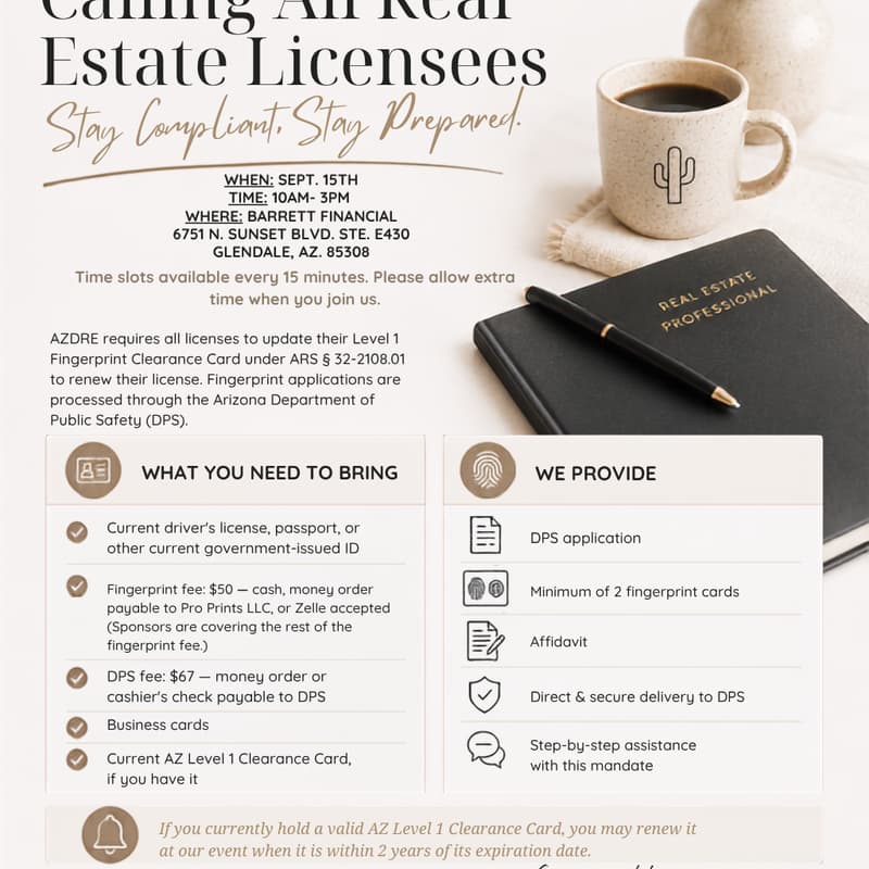 Cover Image for Fingerprint Event for all Realtors!