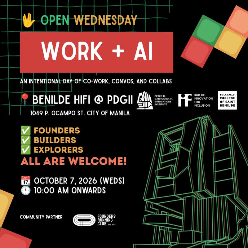 Cover Image for Open Wednesday: WORK + AI @ Benilde HiFi