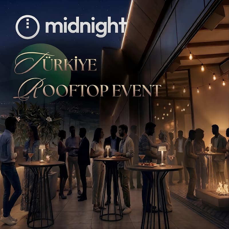 Cover Image for Midnight Türkiye Launch : Rooftop Event 🥂