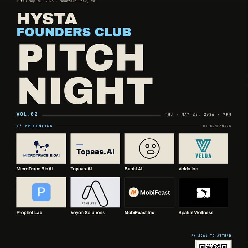 Cover Image for HYSTA Founders Club Pitch Night