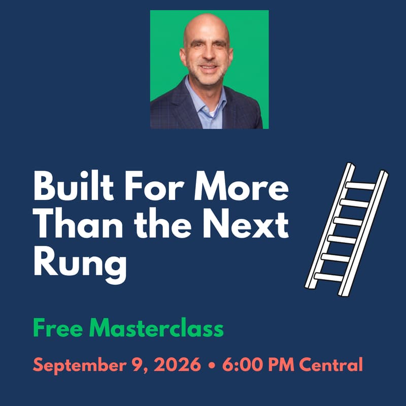Cover Image for Built for more than the next rung