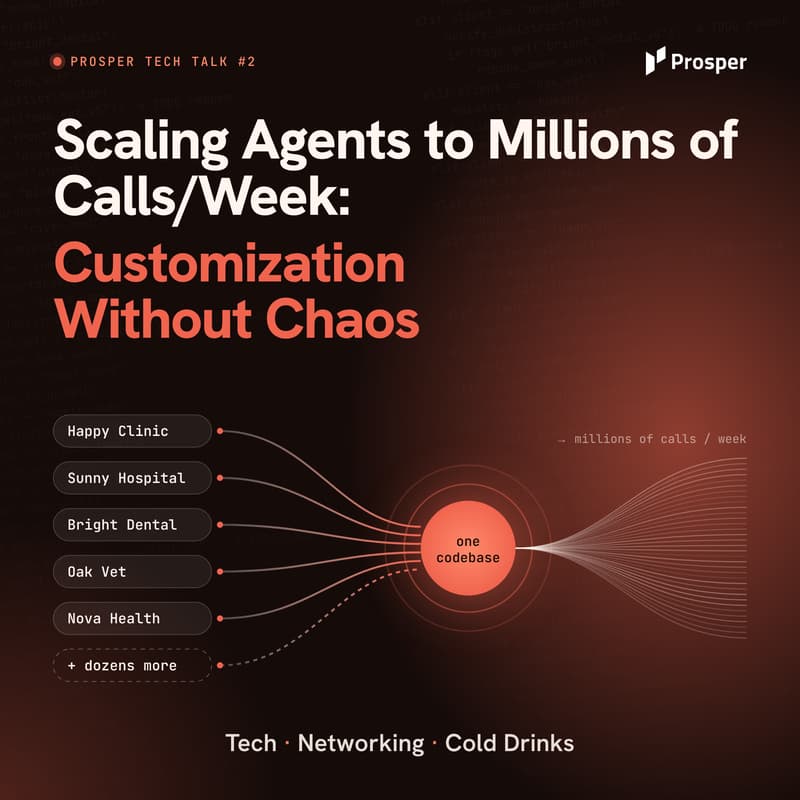 Cover Image for Scaling Agents to Millions of Calls/Week: Customization Without Chaos