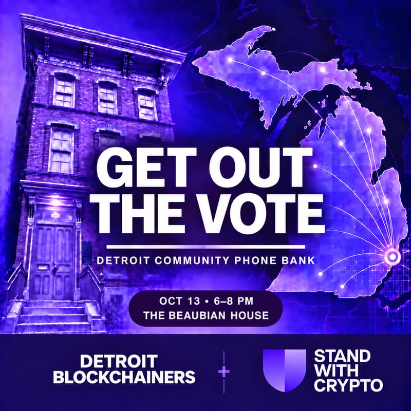 Cover Image for Get out The Vote - Detroit Blockchainers 🍕