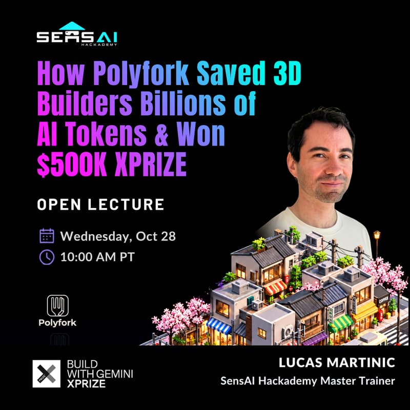 Cover Image for How Polyfork Saved 3D Builders Billions of AI Tokens & Won $500K XPRIZE