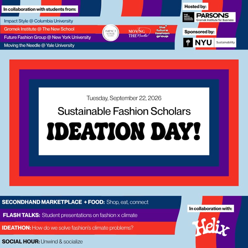 Cover Image for Sustainable Fashion Scholars Ideation Day!