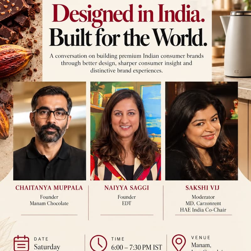 Cover Image for HAE Founder's Salon - Designed in India. Built for the World.