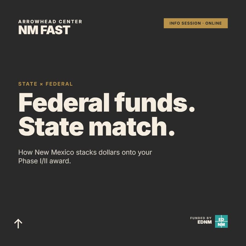 Cover Image for SBIR Matching Grant Info Session