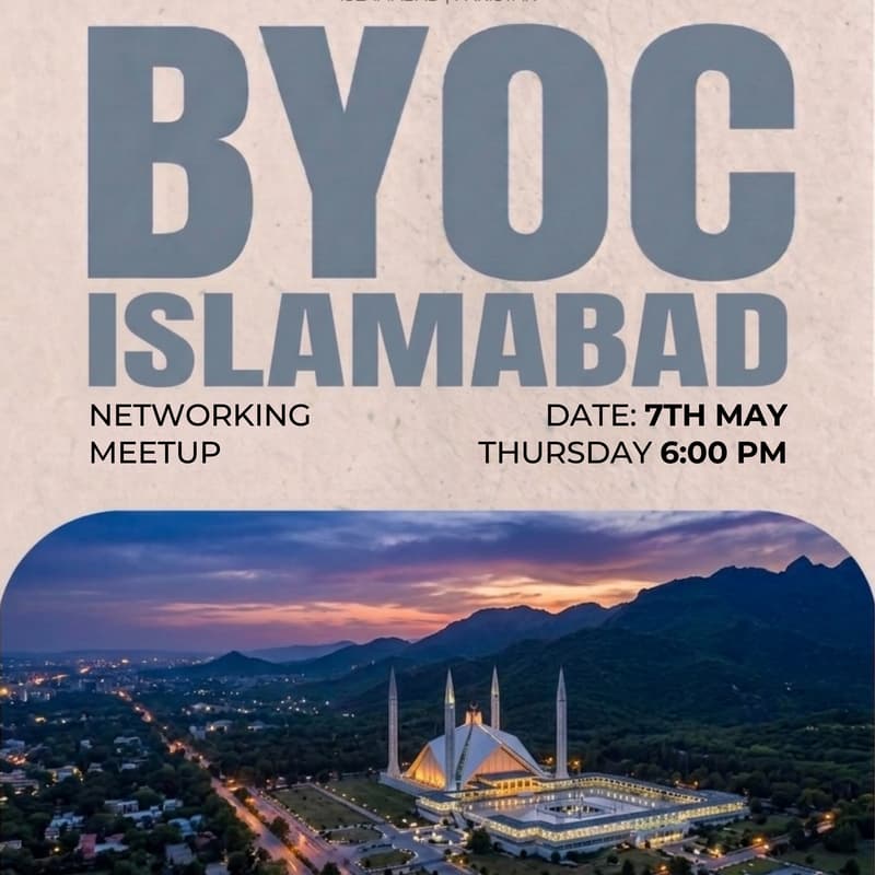 Cover Image for BYOC Islamabad Networking Meetup - May 2026