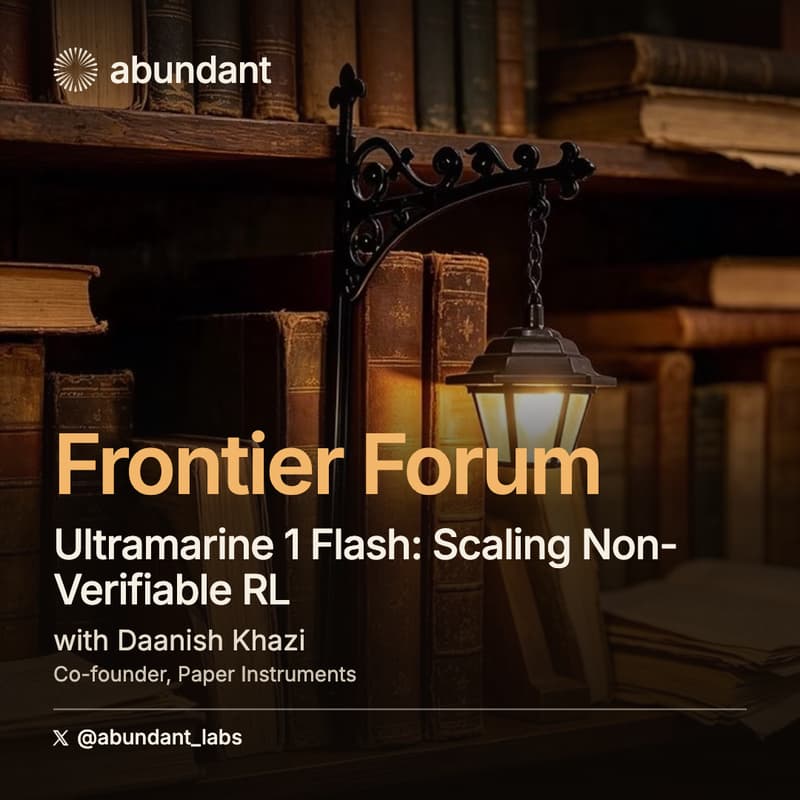 Cover Image for Abundant's Frontier Forum w/ Daanish Khazi