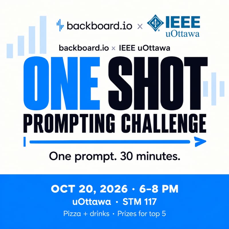 Cover Image for One Shot Prompting Challenge | backboard.io × IEEE uOttawa