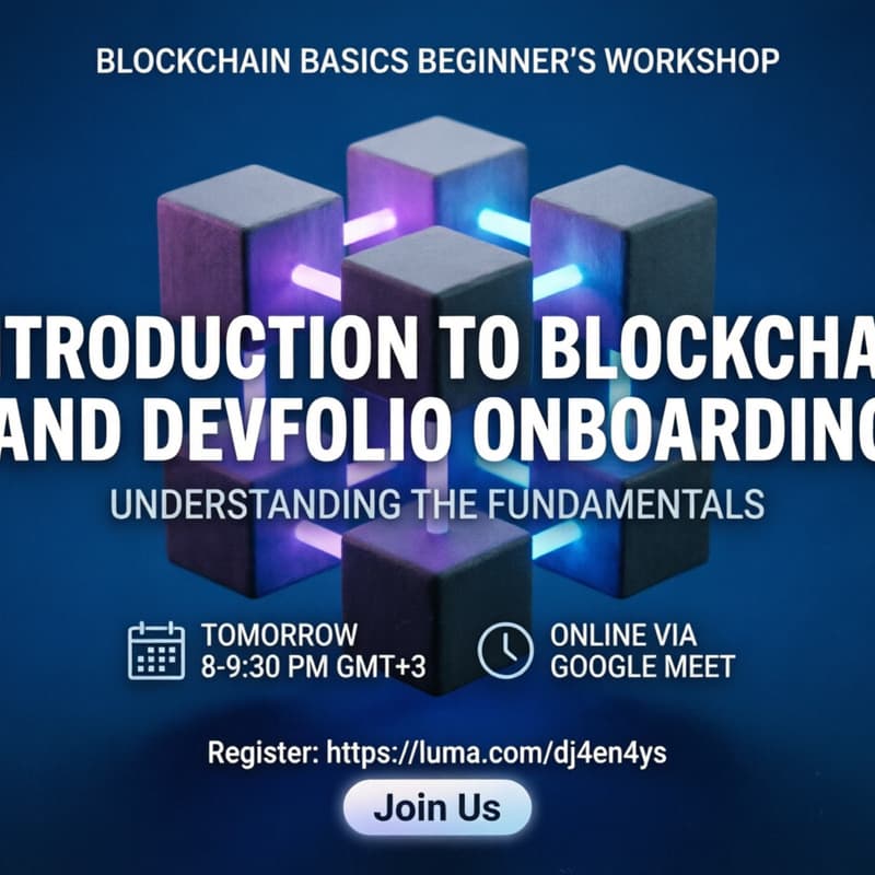 Introduction To Blockchain And Devfolio Onboarding · Luma