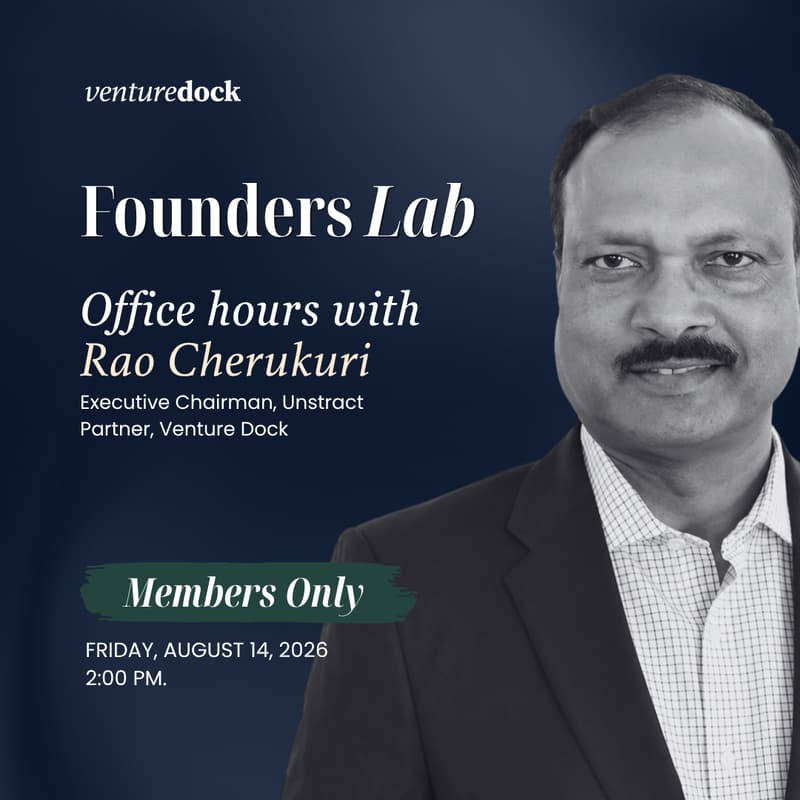 Cover Image for FounderLabs: Office Hours with Rao Cherukuri