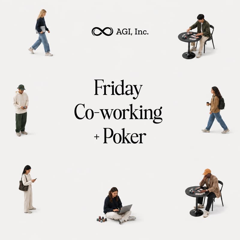 Cover Image for Friday Build & Bluff: Co-working + Poker at AGI, Inc.