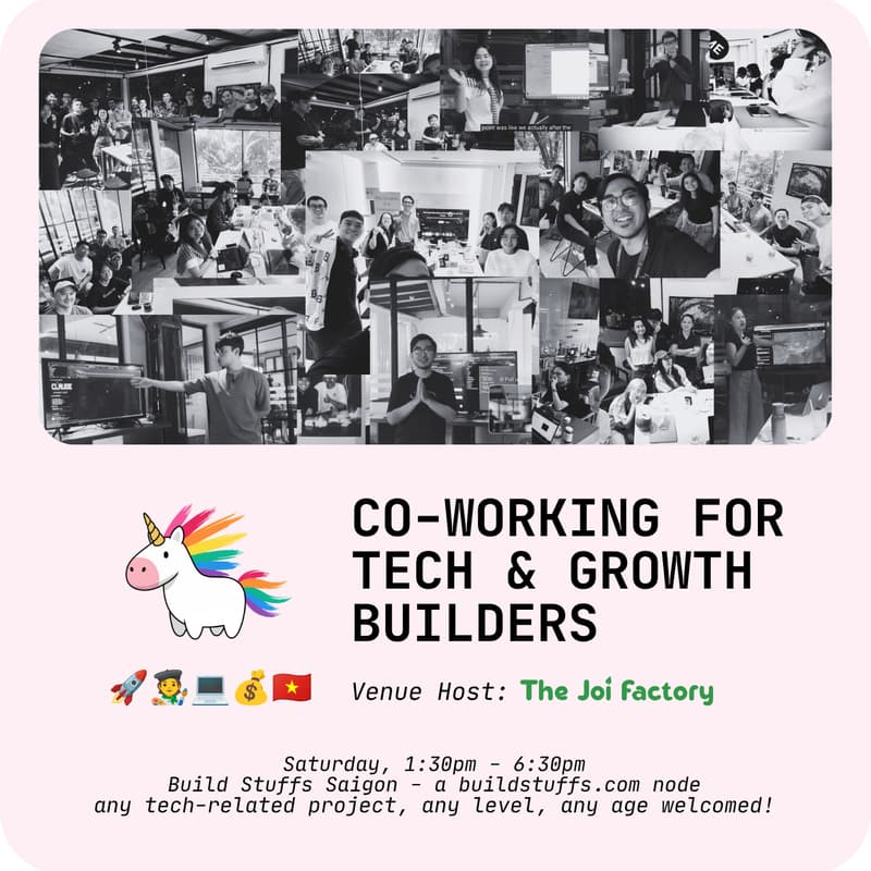 Cover Image for Co-work Saigon for Tech & Growth Builders - BS33