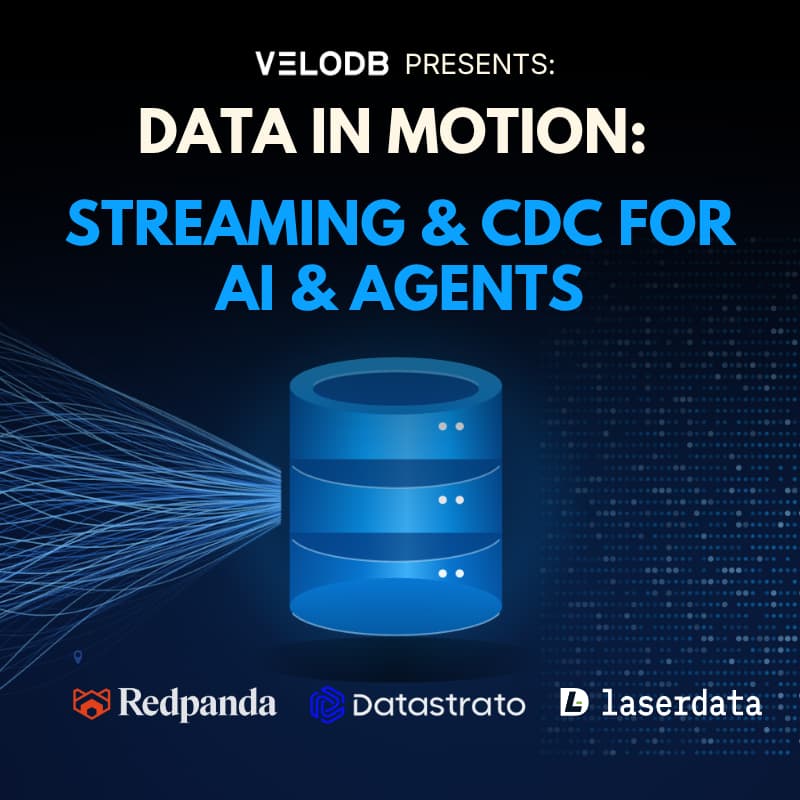 Cover Image for π Data in Motion: Streaming & CDC for AI & Agents