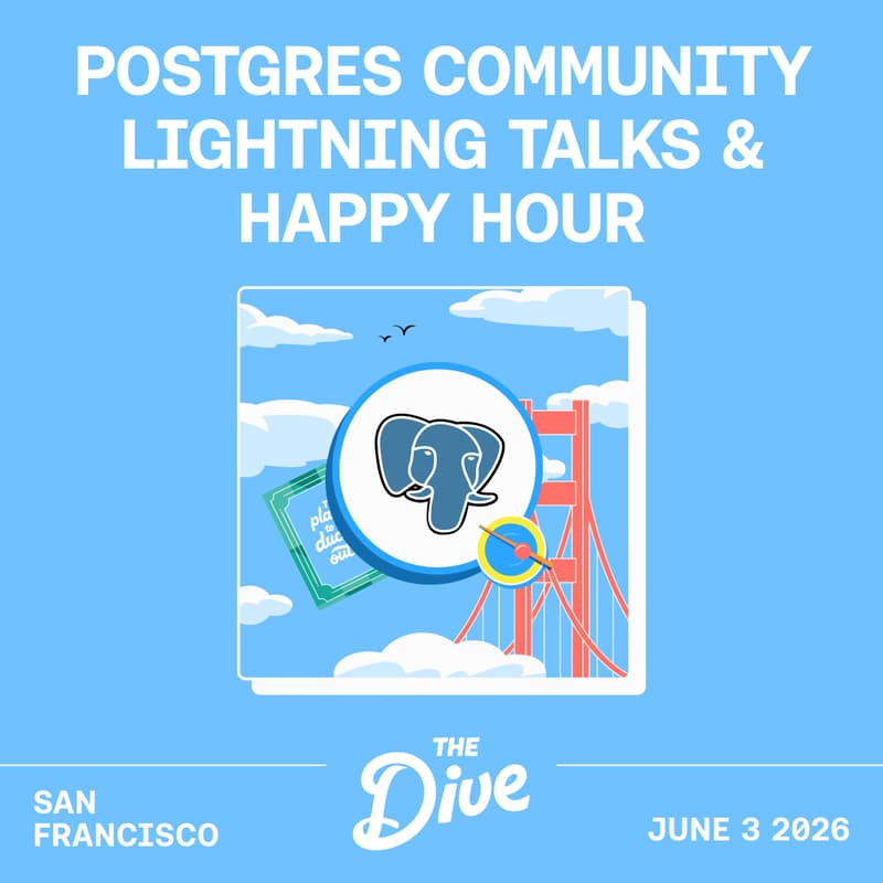 Cover Image for Postgres Community Talks + Happy Hour ft. PlanetScale!